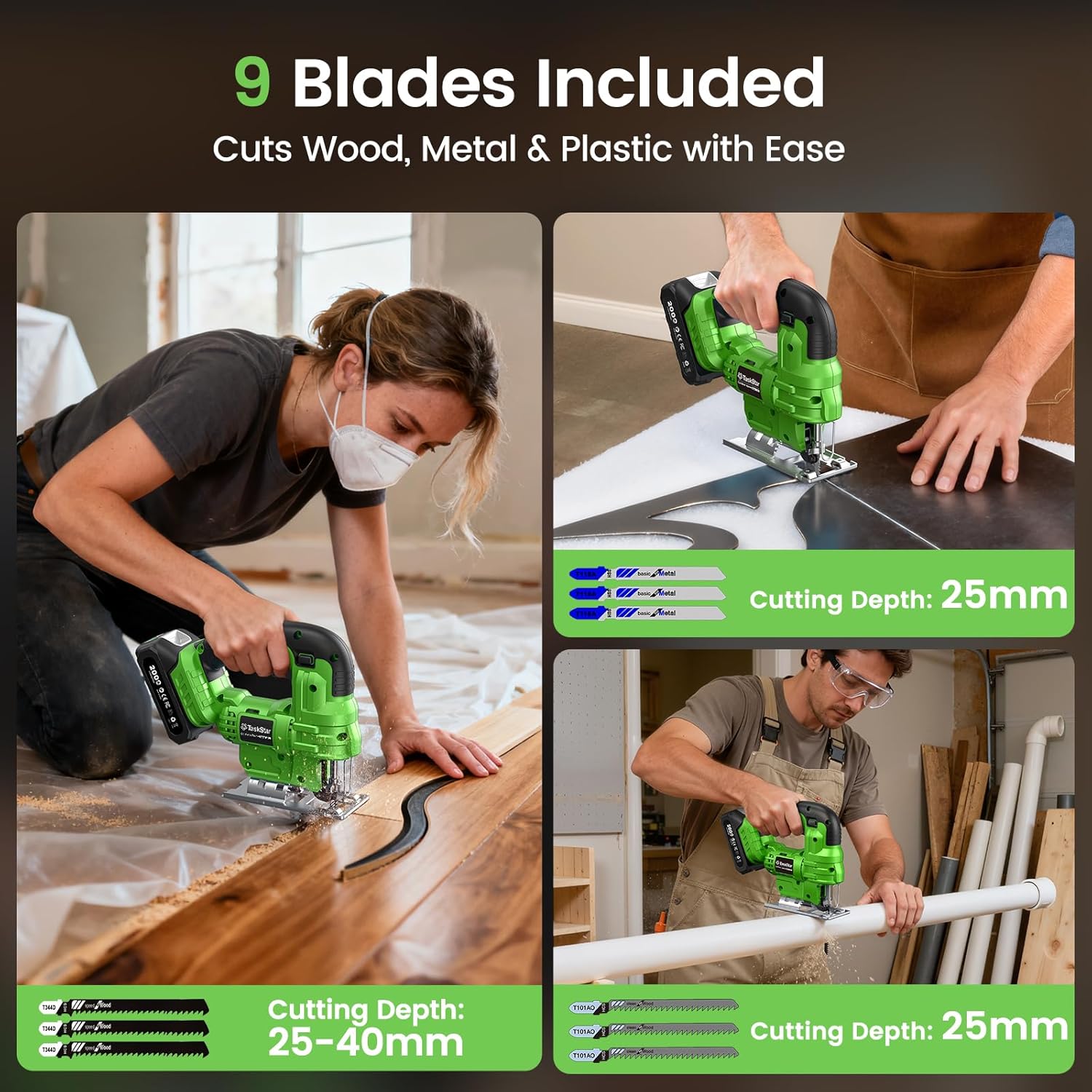 Taskstar Jig Saw Tool & Angle  - огляд і ціна Jigsaw Orbital Blade